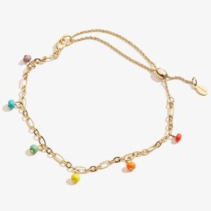 Alex and Ani Beaded Rainbow Anklet